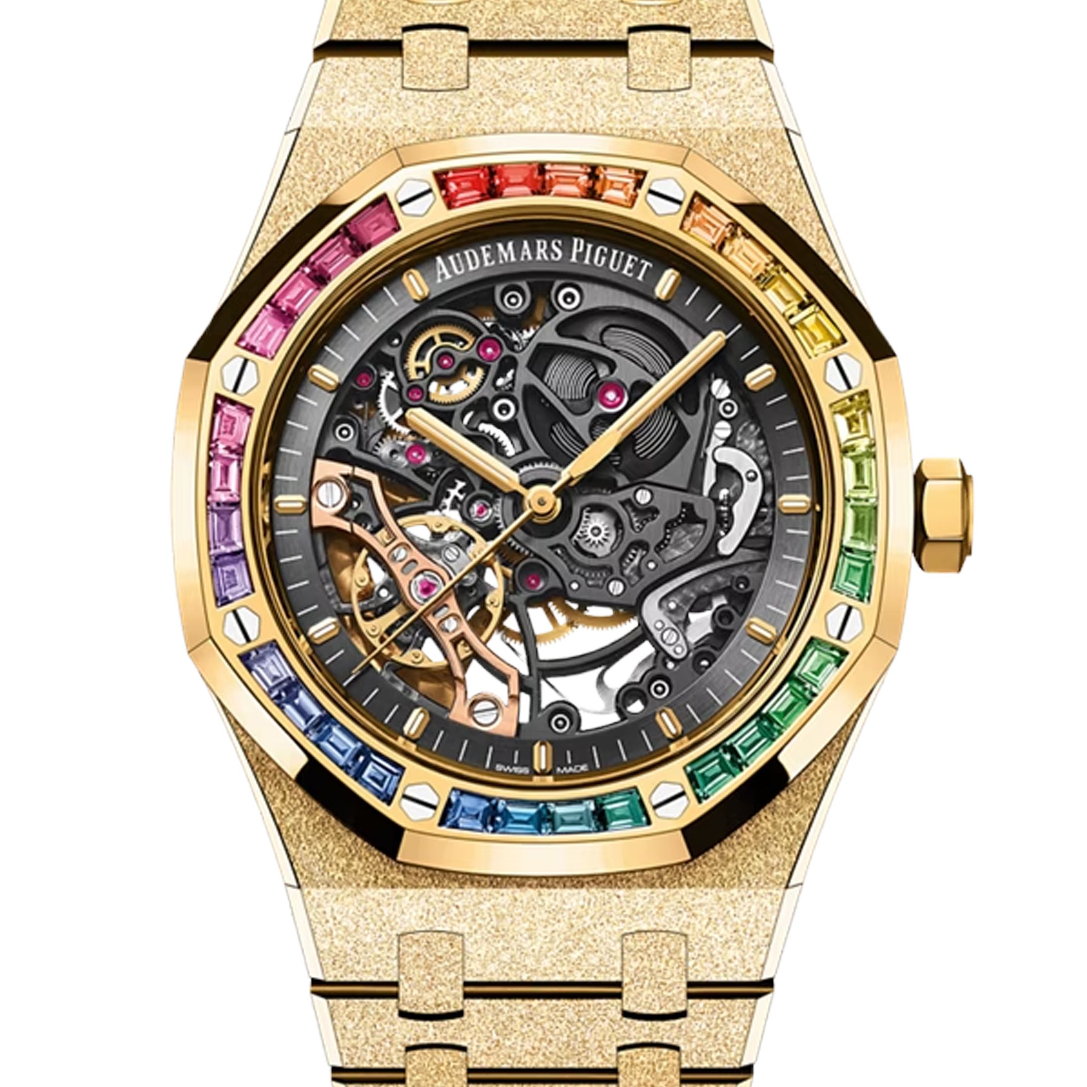 Audemars Piguet Royal Oak Double Balance Frosted Rainbow Watch 15412ba.yg.1224ba.01