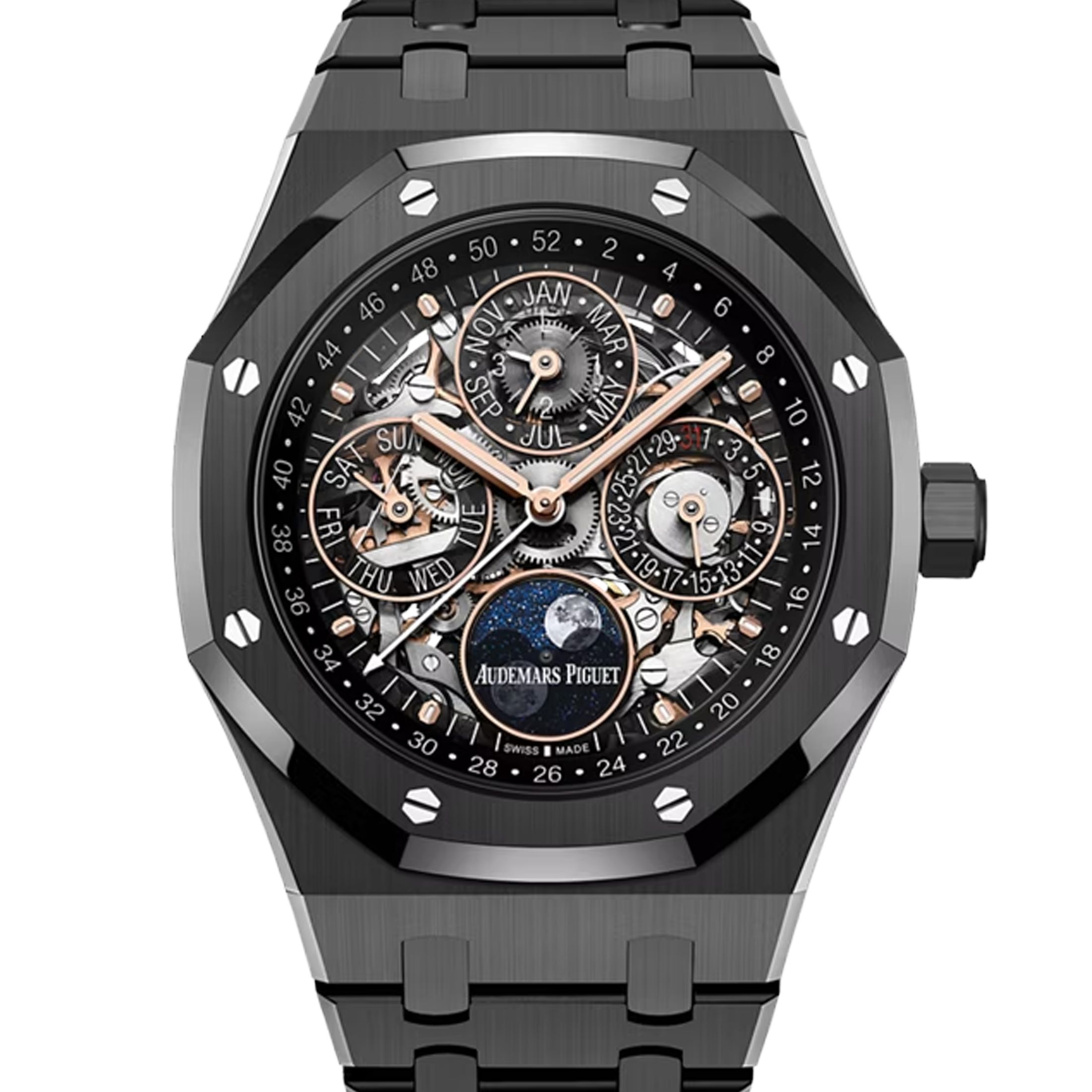 Audemars Piguet Royal Oak Perpetual Calendar Black Ceramic Watch 26585ce.oo.1225ce.01