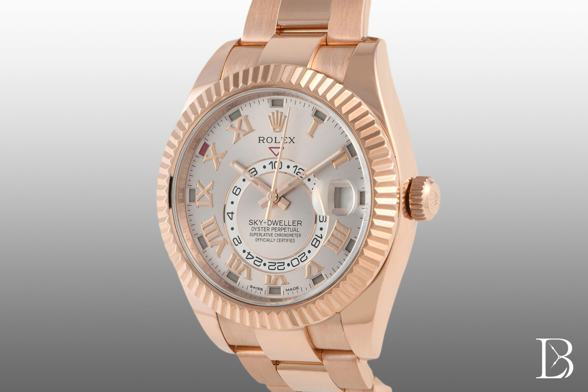 The first Rolex Sky-Dwellers had either Arabic or Roman numerals at each hour.